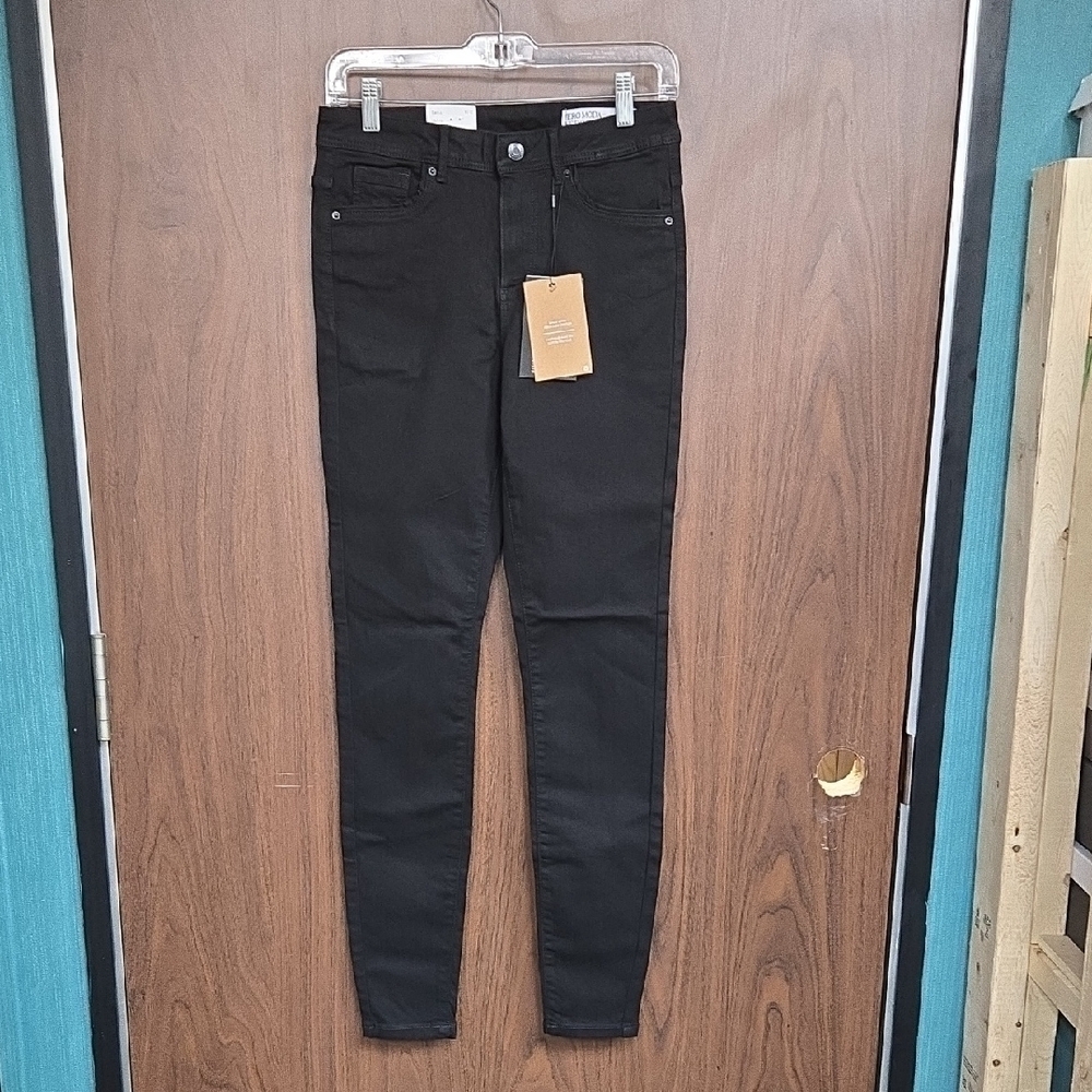 Vero Moda Size M Black Tanya Mid Rise Skinny Jeans